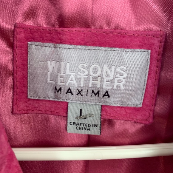 Wilsons Leather Suede Pink Blazer - Picture 2 of 2